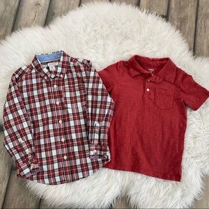 EUC Carter’s Boys Button Down Shirts Size 6